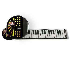  Kitty Rock N Roll Foldable Black Piano Childrens Electronic 37 Key 