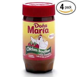 Dona Maria Chicken Tomato Boullion, 15.8 Ounce Glass Jars (Pack of 4)