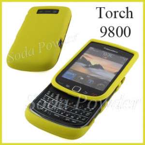 Rubberized Hard Case for Blackberry Torch 9800 Yellow  