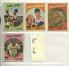 Topps 1959 basebal cards Chicago Cubs 4 cards  