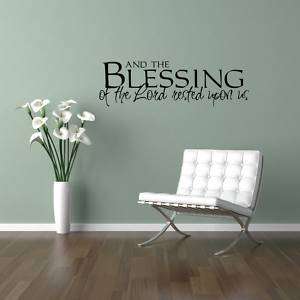 Blessing Lord Vinyl Wall Saying Decal Sticker 11x36  