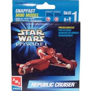  Star Wars Episode I Republic Cruiser Snapfast Mini Model 