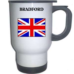  UK/England   BRADFORD White Stainless Steel Mug 
