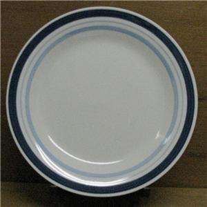 Mainstays Home Multi Band Blue Dinner Plate 10 Dia NEW  