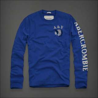 Abercrombie & Fitch Mountain Pond Men’s L/S Shirt Vintage Blue NEW 