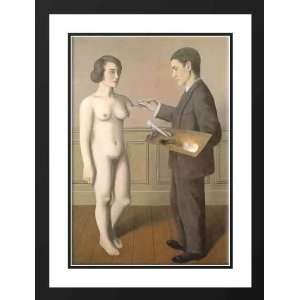  Magritte, Rene 28x38 Framed and Double Matted Attempting 
