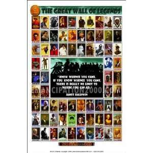  Wall of Legends Poster   22 x 28