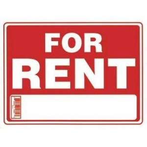  9 X 12 For Rent   Sign Case Pack 480 