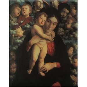   Cherubs 13x16 Streched Canvas Art by Mantegna, Andrea