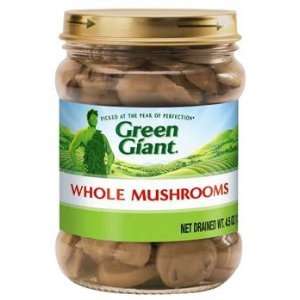Green Giant Whole Mushrooms 4.5 oz (Pack of 12)  Grocery 