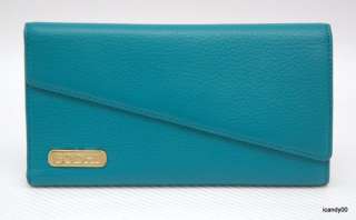 NWT BODHI ~PEBBLED LEATHER WALLET PURSE ~BLUE  