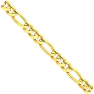  14K Gold Concave Figaro Chain 24 Jewelry