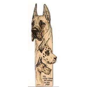  Great Dane Laser Engraved Dog Bookmark