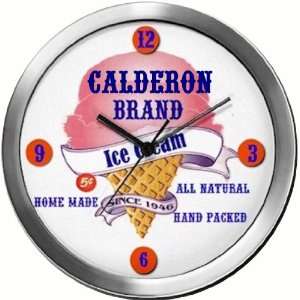  CALDERON 14 Inch Ice Cream Metal Clock Quartz Movement 