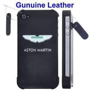  Car Aston Martin Logo Genuine Leather Coated Plastic Case 