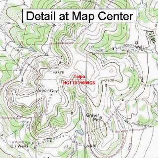  USGS Topographic Quadrangle Map   Talpa, Texas (Folded 