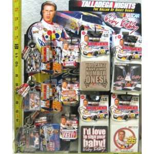   60 Pieces Per Set of NASCAR Talladega Nights POS Items Retail Display