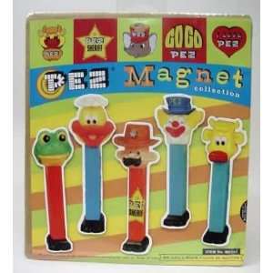  Pez Magnet Collection I (1997) Set of 5 Pez Shaped Magnets 
