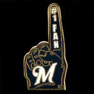  Milwaukee Brewers #1 Fan Pin