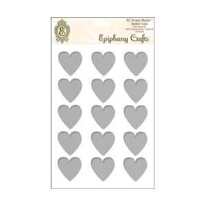  Epiphany Crafts Clear Bubble Caps Heart 25 15/Pkg; 3 Items 