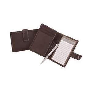   Leather Brown Tab Note Taker Accessory   LB 746BRWN