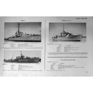   1953 54 Battle Ships Surasdra Takbai Tachin Maeklong