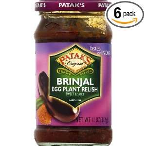 Pataks Brinjal Pickle, 11 Ounce (Pack Grocery & Gourmet Food
