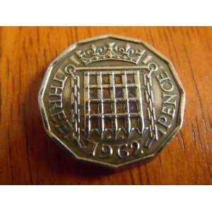  Three Pence 1962 British Coin 
