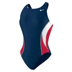 Nike   Team Color Block Power Back   Competitive Swimsuit   TESS0046 