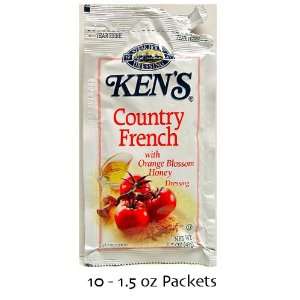 10 Pack   Kens COUNTRY FRENCH, 1.5 oz Portion Control. Kosher OU