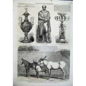  1864 Prize Donkeys Islington Statue Duke Bedford Cup