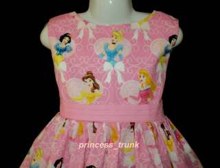 princess_trunk Disney Princess Sparkle Pink Dress Sz 12M 10Yrs  
