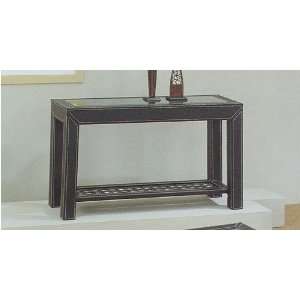  Madison Metro Console Sofa End Table in Faux Leather 