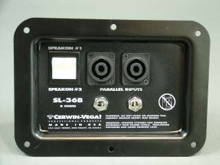 Double 1/4 inch & Switched Speakon Speaker Jack Plate  