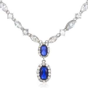 Synthetic Sapphire Necklace 16.5