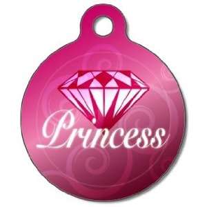   Princess Pet ID Tag for Dogs and Cats   Dog Tag Art