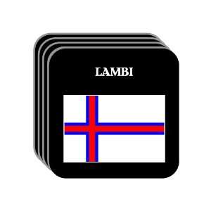 Faroe Islands   LAMBI Set of 4 Mini Mousepad Coasters