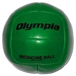  Syn. Leather Medicine Ball   14 15 lbs. (green) Sports 