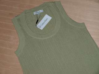 CALVIN KLEIN Sweater Vest Light Green M Retail $68 NWT  