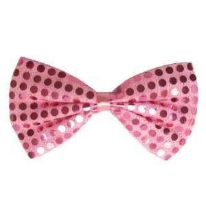  Pink Sequin Bow Tie ~ Fun Costume Party Accessories 