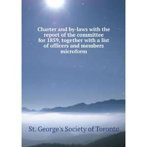  Charter and by laws with the report of the committee for 