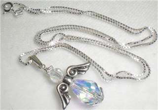   Sterling Silver Pendant or Necklace Made With Swarovski Elements
