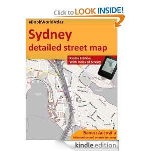 Map of Sydney (Australia) eBookWorldAtlas Team  Kindle 
