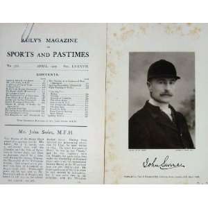   1907 Antique Portrait Mr John Swire Master Essex Hunt