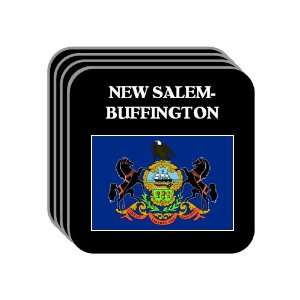 US State Flag   NEW SALEM BUFFINGTON, Pennsylvania (PA) Set of 4 Mini 