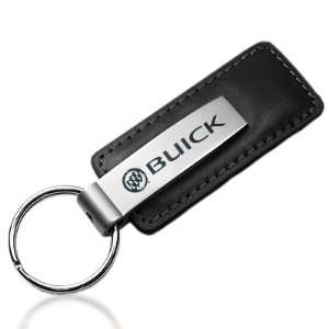 Buick Logo Black Leather Key Chain