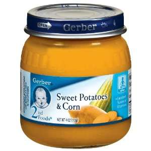 Gerber 2nd Foods Baby Foods Sweet Potatoes & Corn   12 Pack  