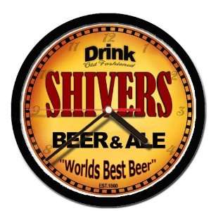  SHIVERS beer and ale cerveza wall clock 