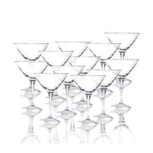  Mikasa Florale Martini Glasses, Set of 12 Kitchen 