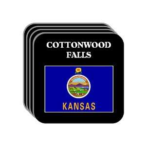 US State Flag   COTTONWOOD FALLS, Kansas (KS) Set of 4 Mini Mousepad 